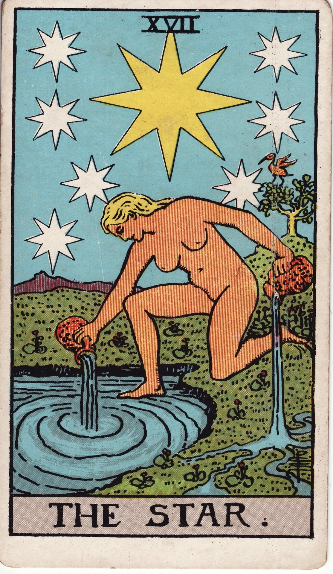 The Star tarot card, symbolizing hope, healing, and spiritual renewal
