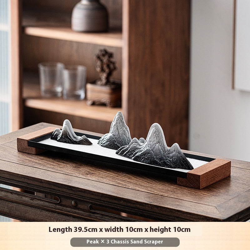 Zen Ceramic Rockery Sand Table Decoration