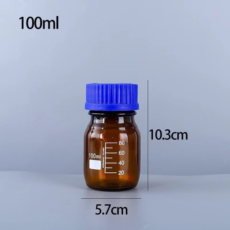 250ml500ml1000ml Brown Blue Lid Reagent Bottle Dark Glass Bottle Utensils