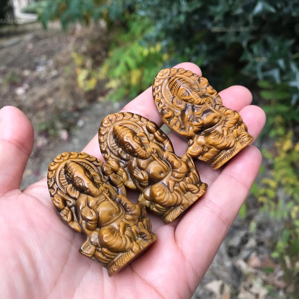 Natural Yellow Tiger Eye Feldspar Carving