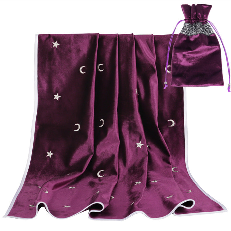 Tarot Star Moon Embroidered Tablecloth Large Size 80cm AliExpress Amazon Hot