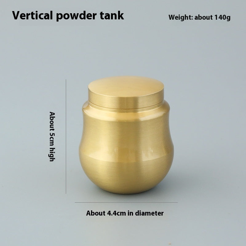 Pure Copper Fragrance Jar Brass Powder Bottle Mini Small Jar