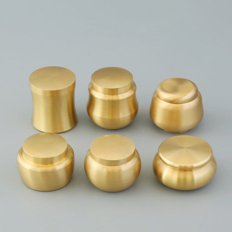 Pure Copper Fragrance Jar Brass Powder Bottle Mini Small Jar