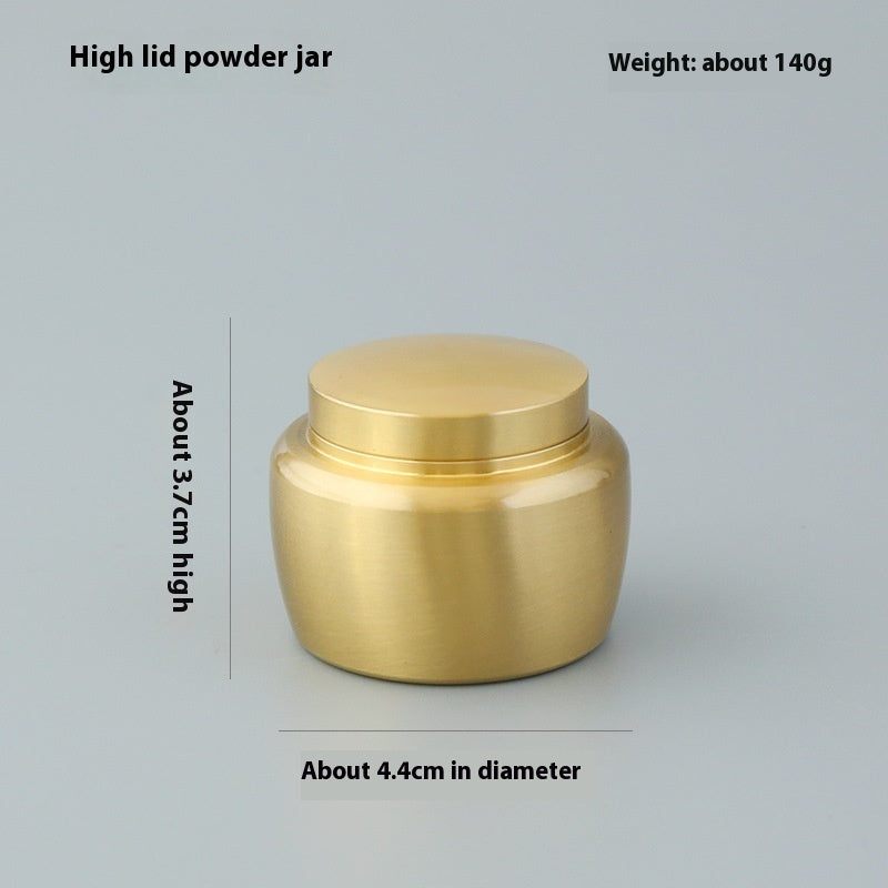Pure Copper Fragrance Jar Brass Powder Bottle Mini Small Jar