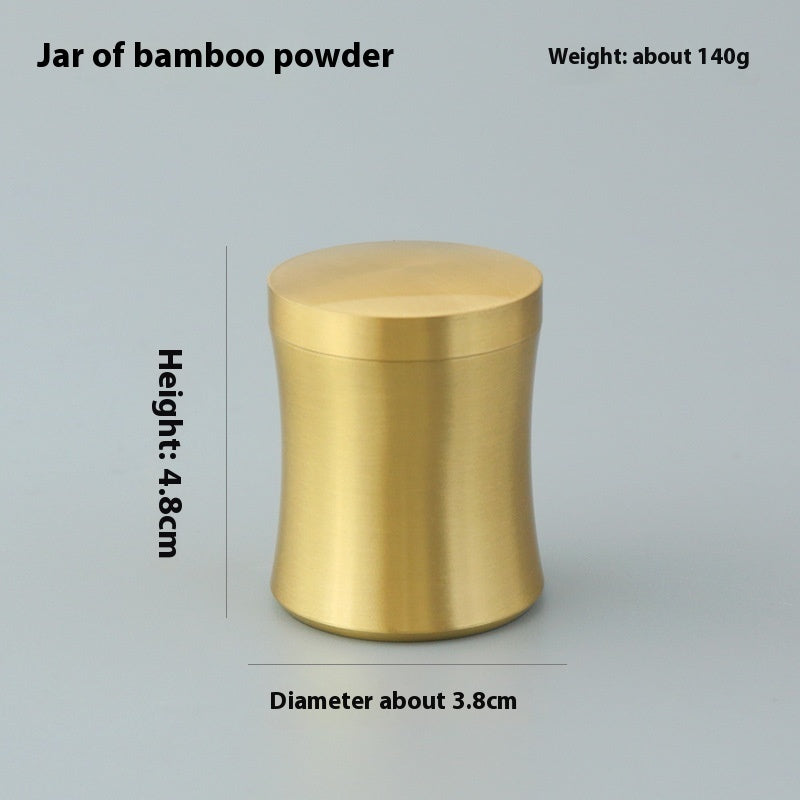 Pure Copper Fragrance Jar Brass Powder Bottle Mini Small Jar