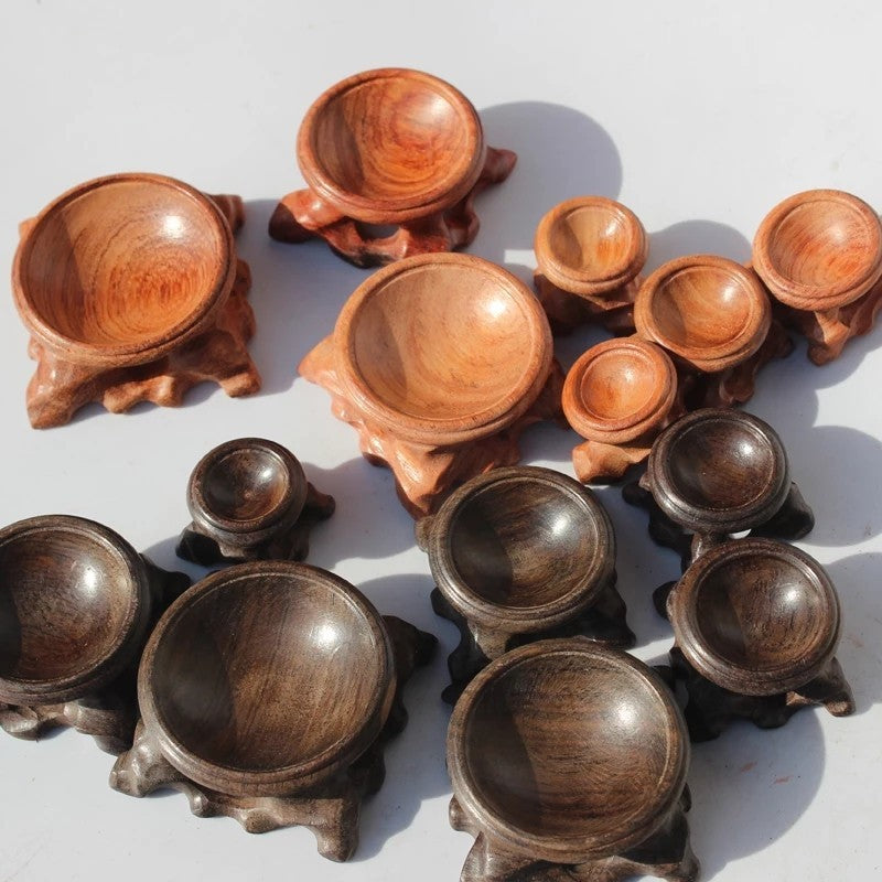Egg Carving Gourd Wen Play Walnut Round Base