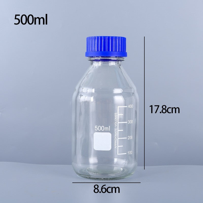 250ml500ml1000ml Brown Blue Lid Reagent Bottle Dark Glass Bottle Utensils