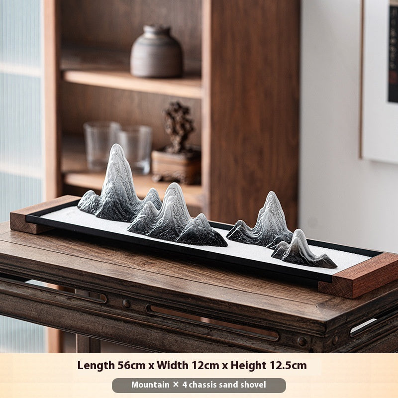 Zen Ceramic Rockery Sand Table Decoration