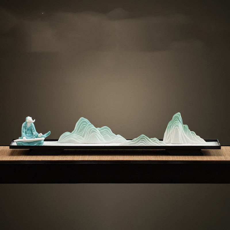 Ceramic Rockery Decoration Zen Living Room