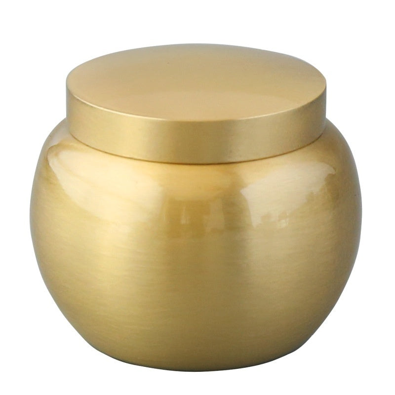 Pure Copper Fragrance Jar Brass Powder Bottle Mini Small Jar