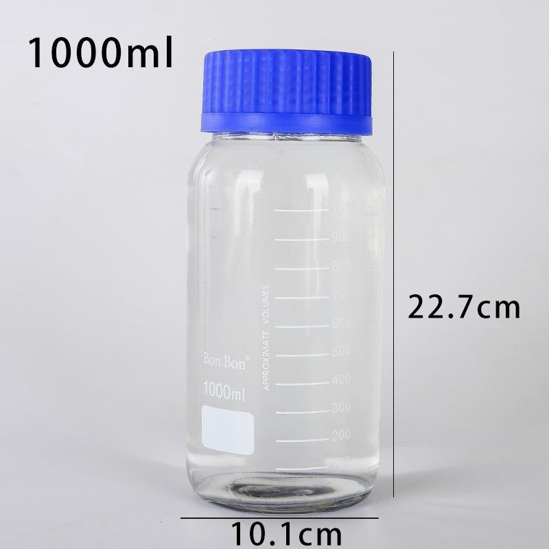 250ml500ml1000ml Brown Blue Lid Reagent Bottle Dark Glass Bottle Utensils