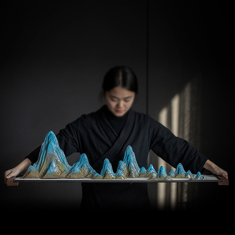 Zen Ceramic Rockery Sand Table Decoration