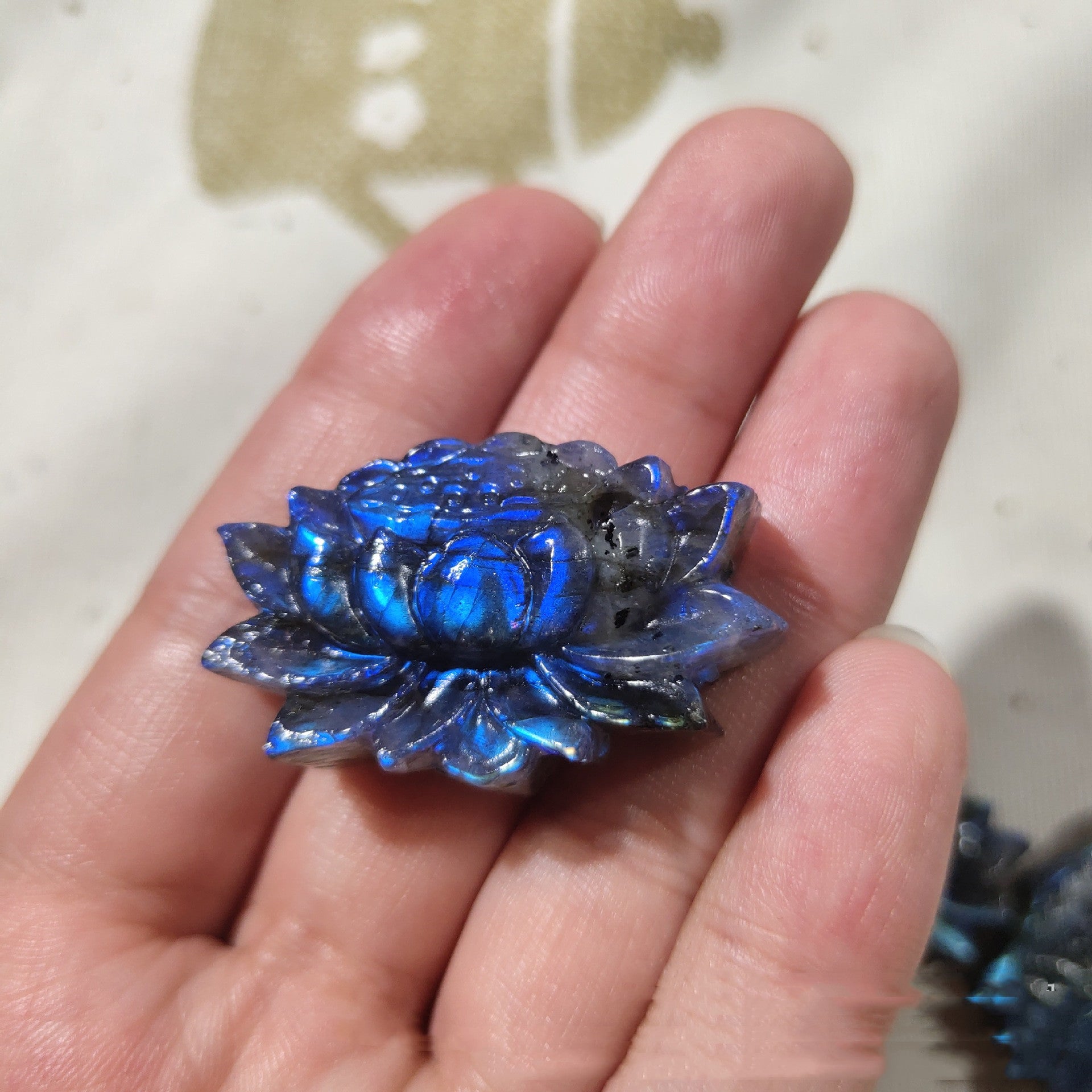 Natural Elongated Stone Crystal Carving
