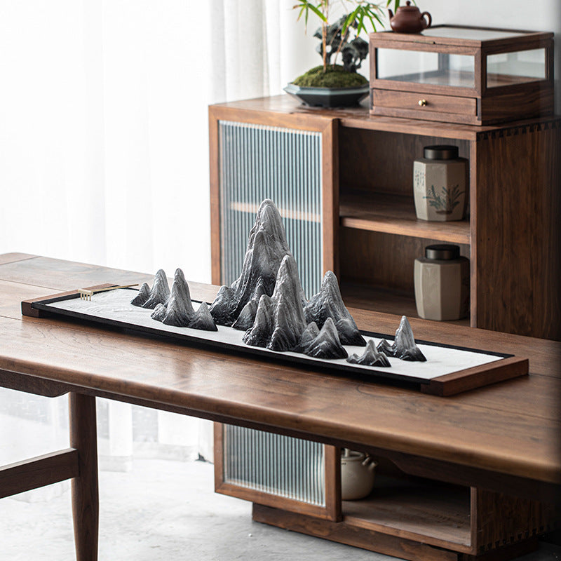 Zen Ceramic Rockery Sand Table Decoration