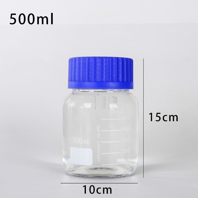 250ml500ml1000ml Brown Blue Lid Reagent Bottle Dark Glass Bottle Utensils