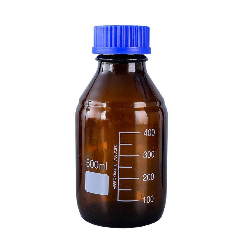 250ml500ml1000ml Brown Blue Lid Reagent Bottle Dark Glass Bottle Utensils