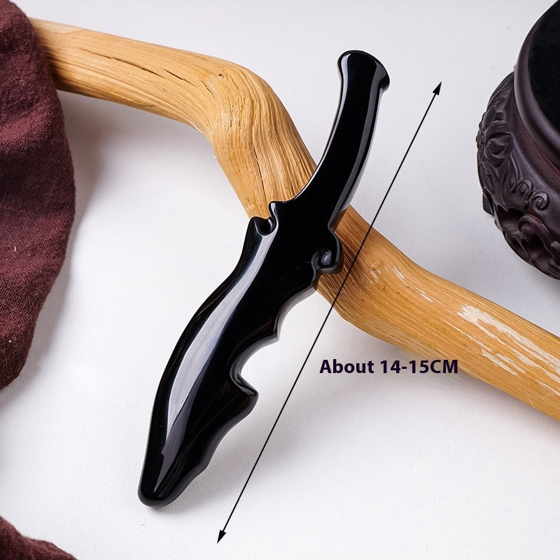 Obsidian Dagger Carving, Rough Stone Polishing, Home And Office Decoration