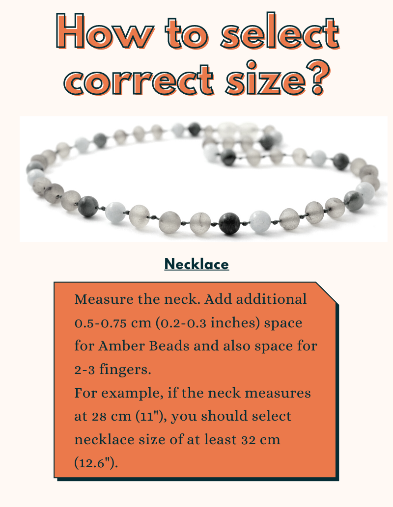 Amber and Labradorite Necklaces for Kids