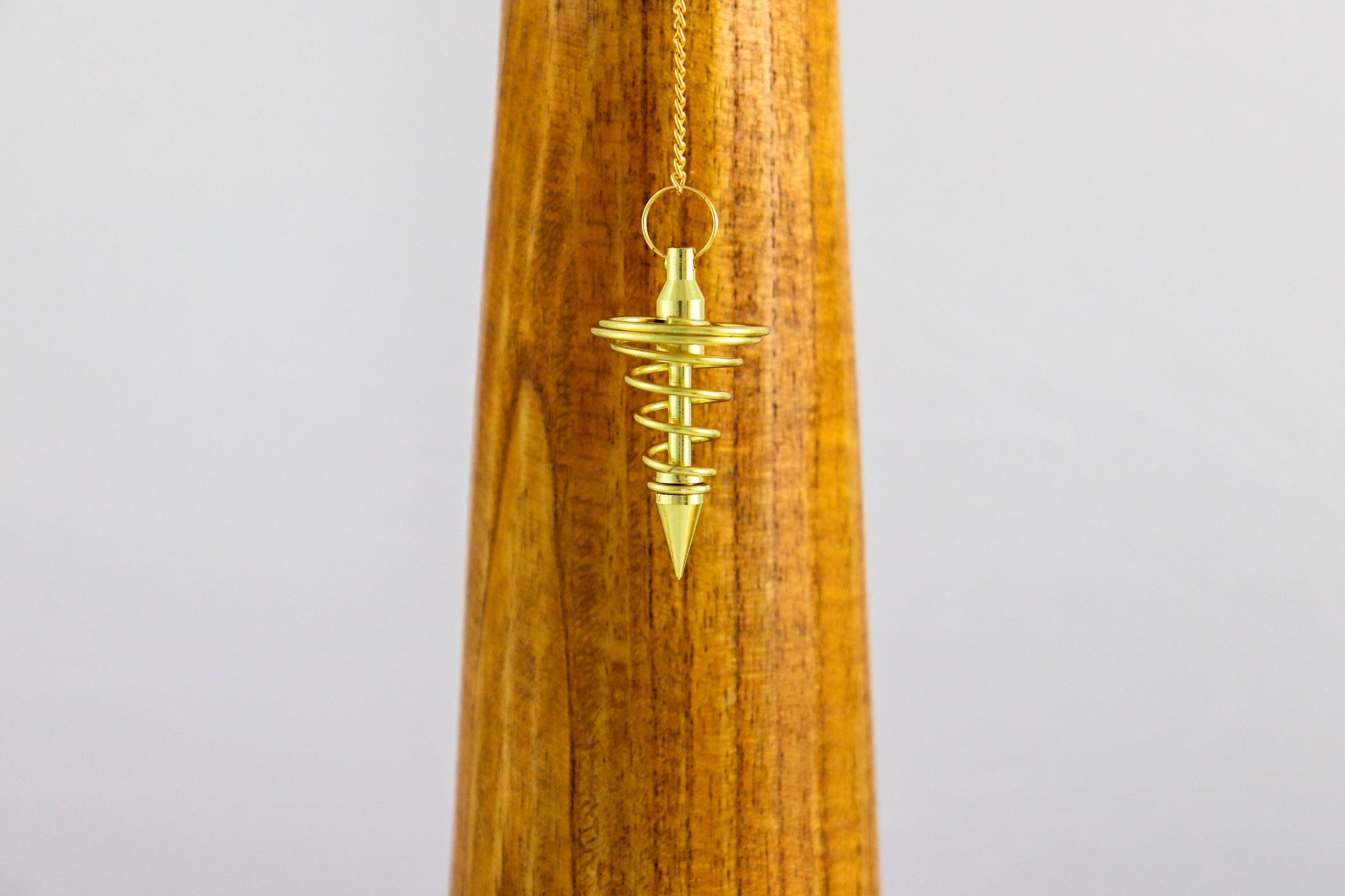 Spiral Pendulum - Golden Brass