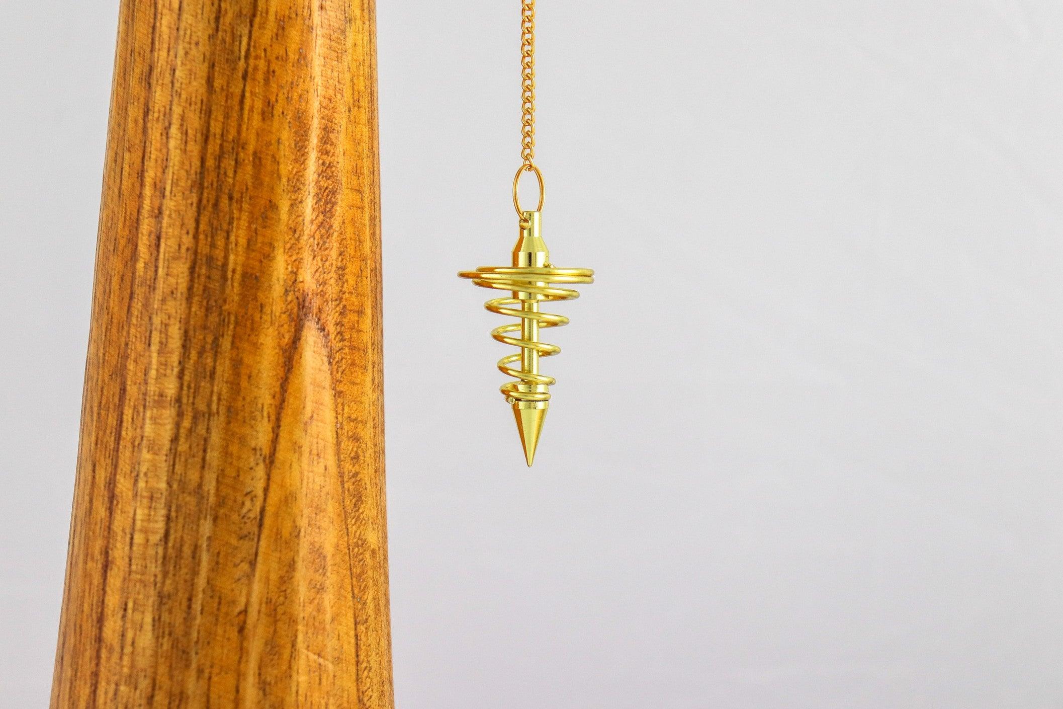 Spiral Pendulum - Golden Brass